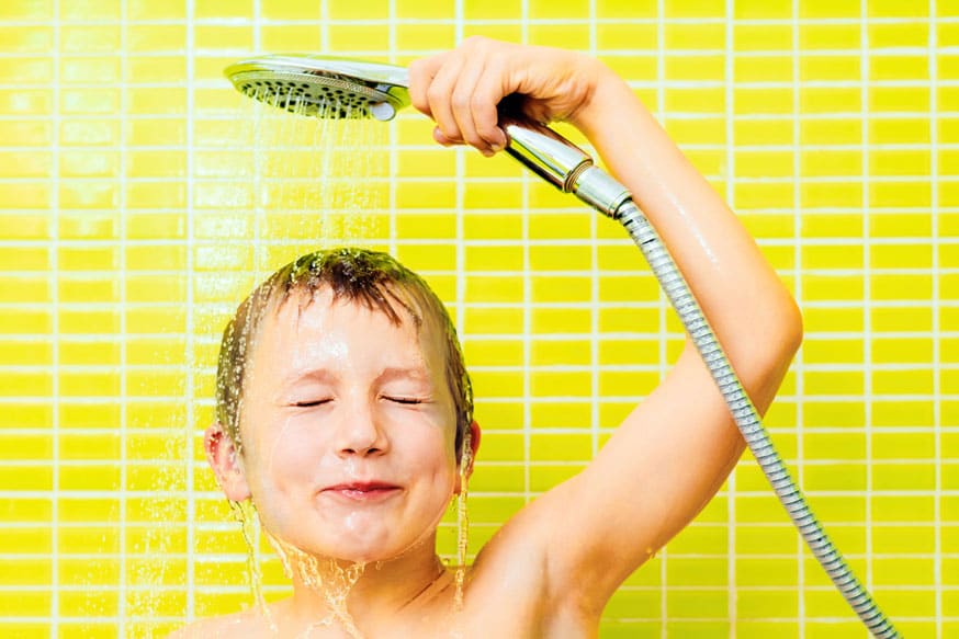 Douche courte durée