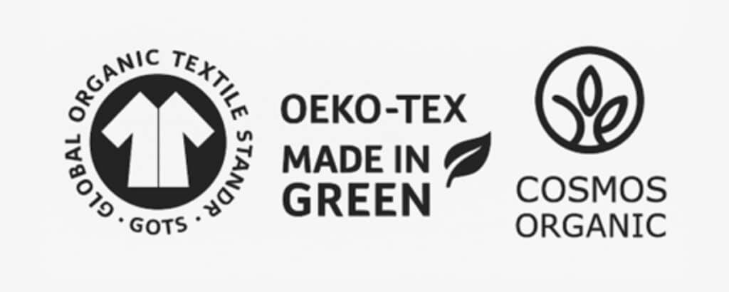 logos labels environnementaux textiles et cosmétiques